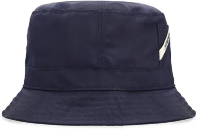 Shop Jacquemus Le Bob Ovaile Nylon Hat In Blue