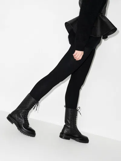 Shop Jimmy Choo "cora" Logo-debossed Boots In Black