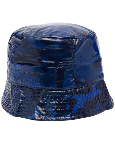 Shop K-way Pascal Nylon Bucket Hat In Blue