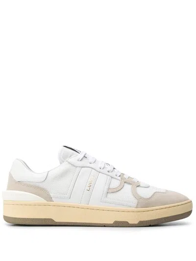 Shop Lanvin Clay Low Top Sneakers Shoes In White