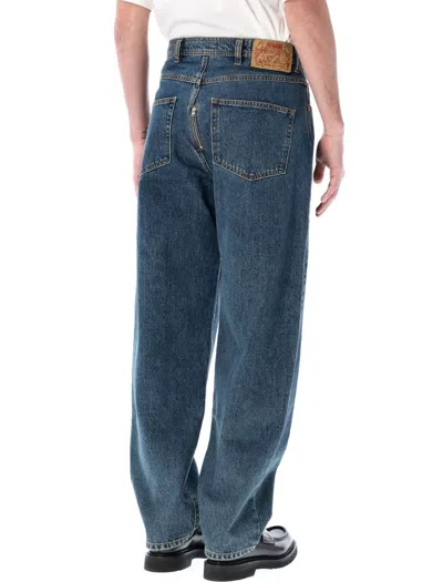 Shop Magliano Gloryhole Denim Jeans In Med Blue