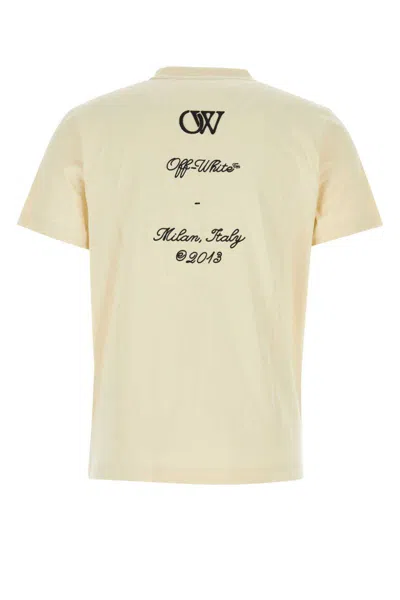 Shop Off-white Off White T-shirt In Beige O Tan