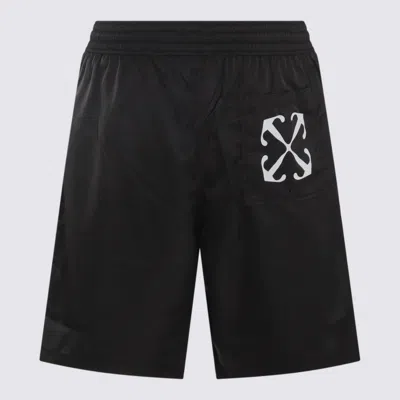 Off-white Nylon Swim Shorts In Black