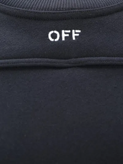 Shop Off-white Sweatshirts In Black Whit