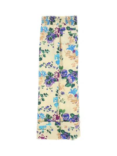 Shop Off-white Trousers In Sand Multi
