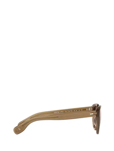 Shop Oliver Peoples Sunglasses In Dusty Olive