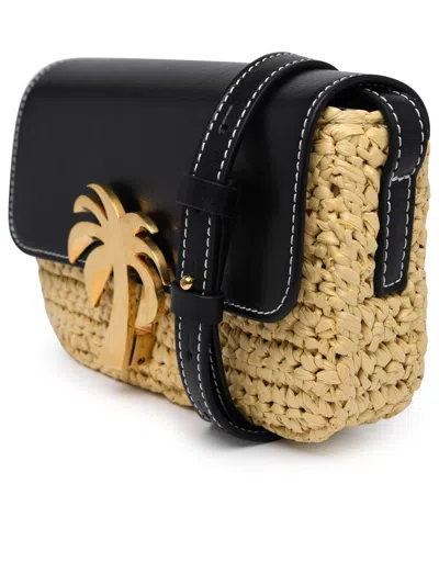 Shop Palm Angels 'palm Bridge' Bag In Black Calf Leather Blend