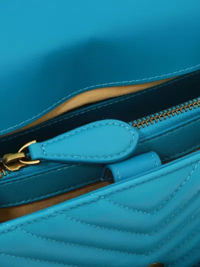 Shop Pinko "mini Lady Love Puff" Handbag In Blue