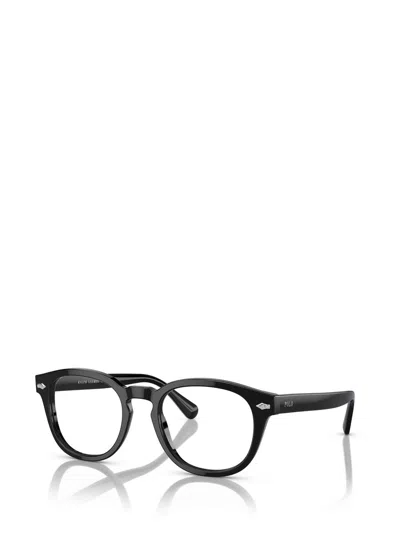 Shop Polo Ralph Lauren Eyeglasses In Shiny Black