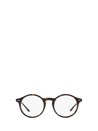Shop Polo Ralph Lauren Eyeglasses In Shiny Dark Havana