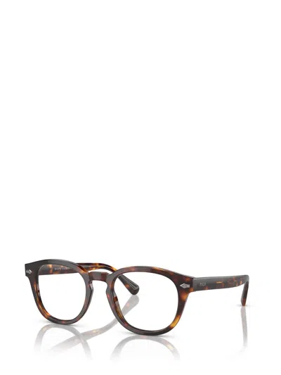 Shop Polo Ralph Lauren Eyeglasses In Shiny Brown Tortoise