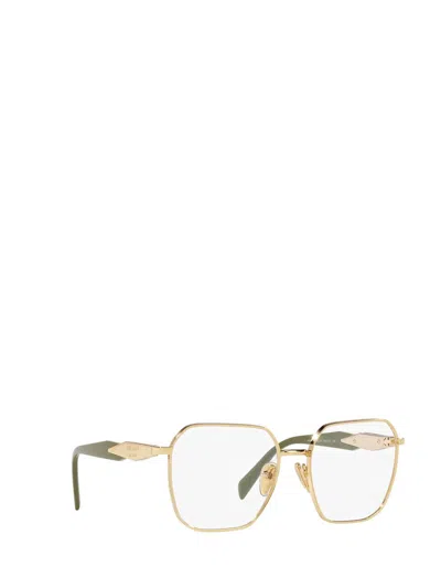 Shop Prada Eyewear Eyeglasses In Gold