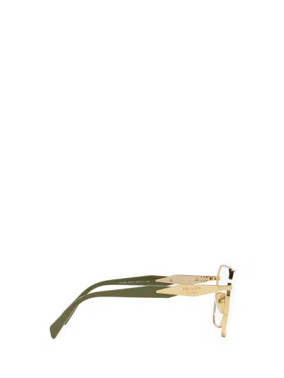 Shop Prada Eyewear Eyeglasses In Gold