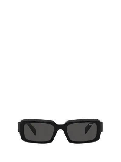 Prada Pr 06ys Rectangle Frame Sunglasses In Black