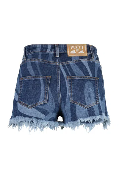 Shop Pucci Denim Shorts