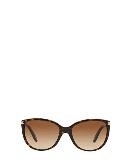Shop Ralph Lauren Sunglasses In Shiny Dark Tortoise