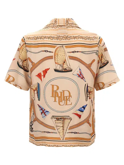 Shop Rhude 'nautica' Shirt In Multicolor