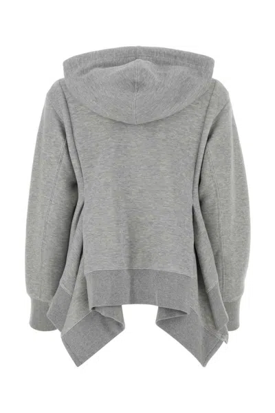 Shop Sacai Sweatshirts In Grey