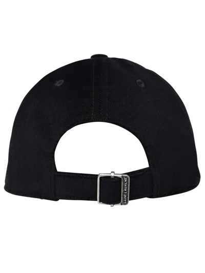 Shop Saint Laurent Black Velvet Hat