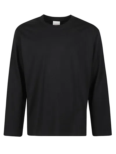 Shop Stockholm Surfboard Club Organic Cotton Long-sleeve T-shirt In Black