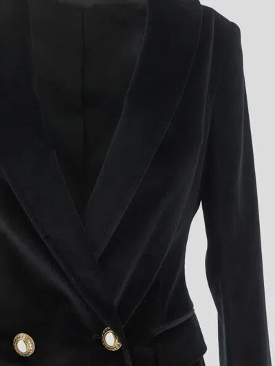 Shop Tagliatore Zeudi Velvet Coat In Black