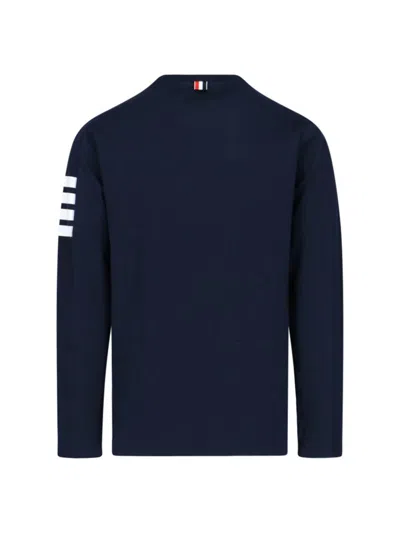 Shop Thom Browne T-shirts And Polos In Blue