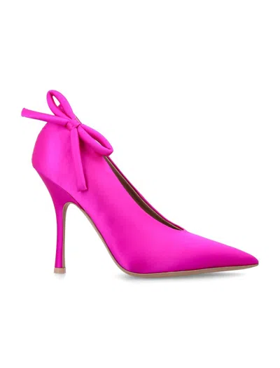 Shop Valentino Garavani Nite-out Satin Pumps In Pink