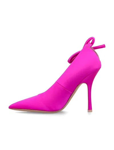 Shop Valentino Garavani Nite-out Satin Pumps In Pink