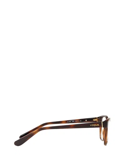 Shop Vogue Eyewear Eyeglasses In Top Havana / Light Brown