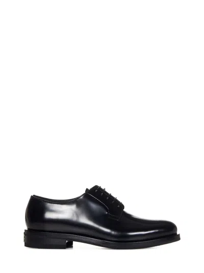 Shop Givenchy Classic Lace Up Derby In Black