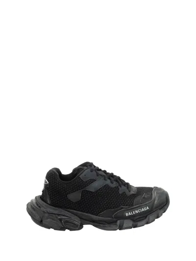 Shop Balenciaga Track 3 Sneakers In Black