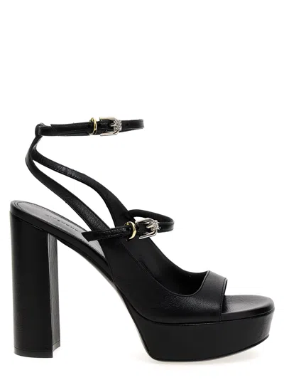 Shop Givenchy Voyou Sandals In Black