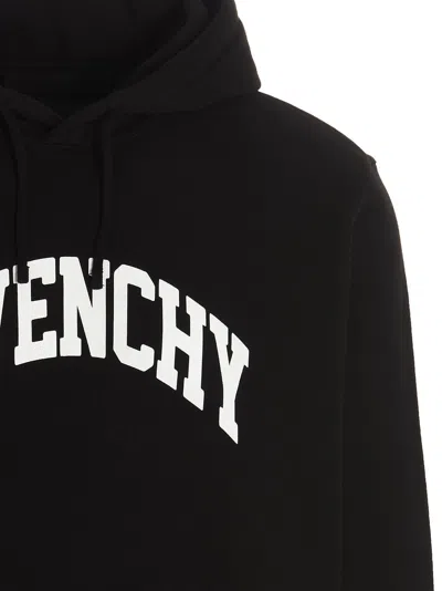 Shop Givenchy Black Hoodie With Logo