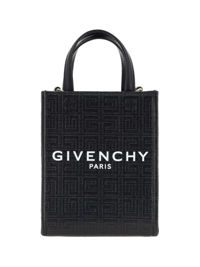 Shop Givenchy Vertical G-tote Mini Bag In Black