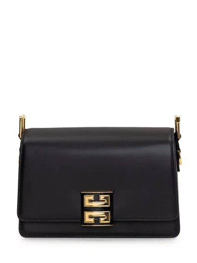 Shop Givenchy 4g Crossbody Medium Bag In Black Box Leather