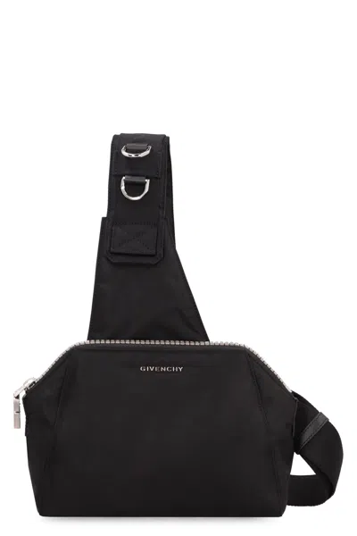 Shop Givenchy Small Antigona Shoulder Bag In Black