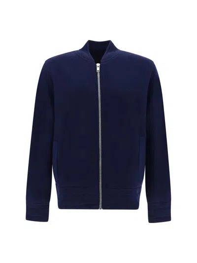 Shop Givenchy Knitted Varsity Jacket In Blue