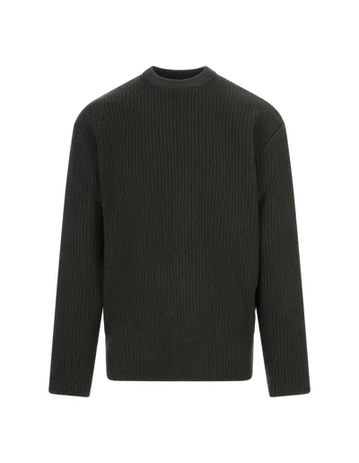 Shop Givenchy Ribbed Sweater In Green