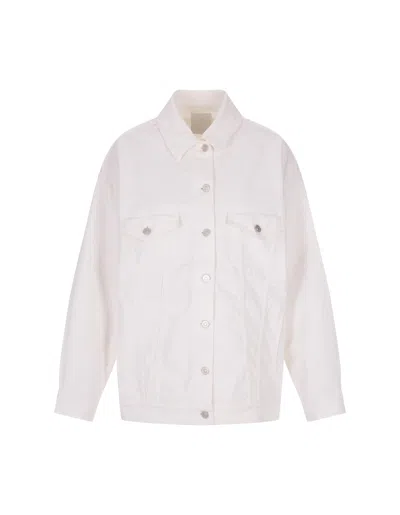 Givenchy Button-up Denim Jacket In White