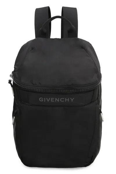 Shop Givenchy G-trek Backpack In Black Nylon In Nero