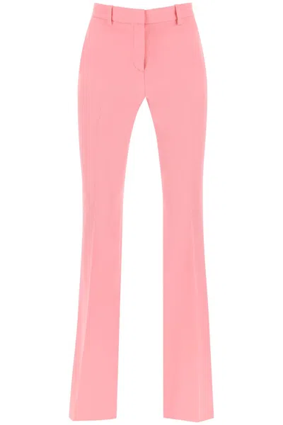 Shop Versace Informal Pant Responsible Wool Tailoring Fabric In Pastel Pink