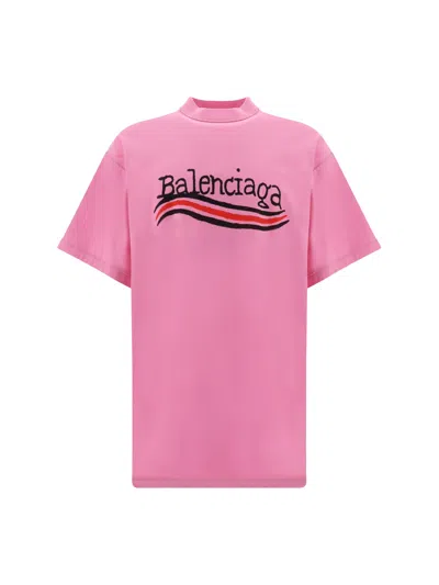 Shop Balenciaga T-shirt In Pink & Purple