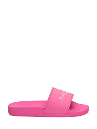Shop Givenchy Fuchsia  Beach Club 52 Slippers In Pink