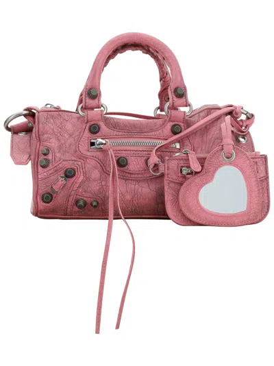 Shop Balenciaga Le Cagole Hand Bag In Pink