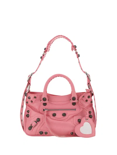 Shop Balenciaga Cagole Small Bag In Sweet Pink