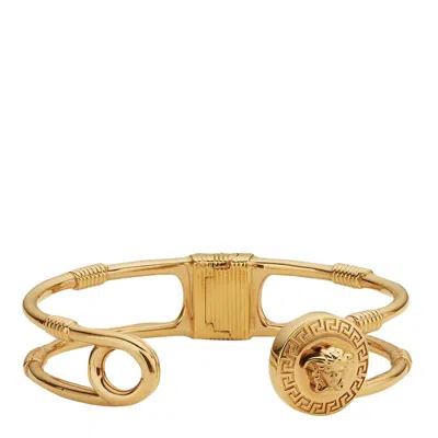 Shop Versace Cuff Bracelet In  Gold