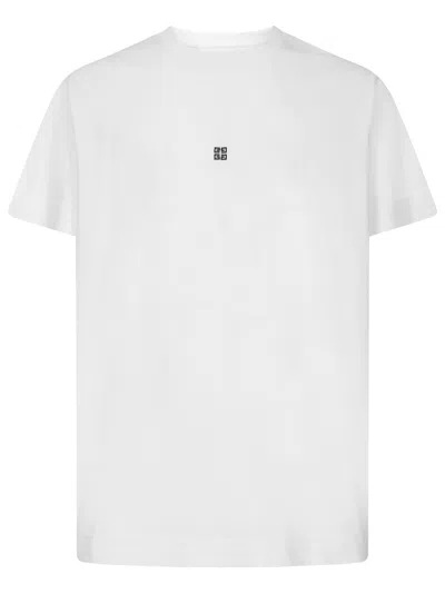 Shop Givenchy T-shirt With Embroidered Logo In White