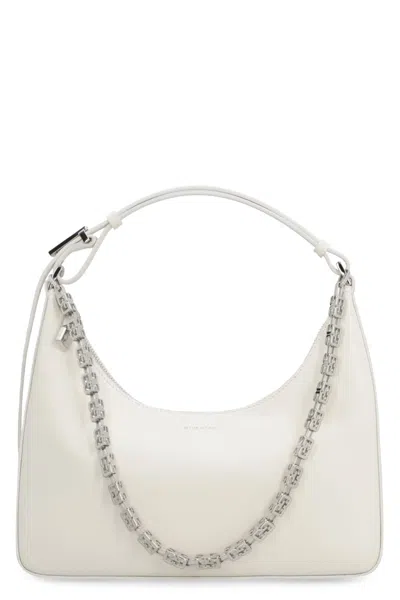 Shop Givenchy Moon Cut Out Small Bag In Ivory Leather In White
