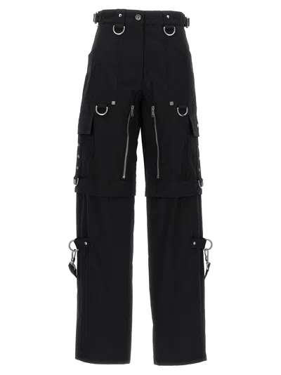 Shop Givenchy Two In One Detachable Cargo Pants With Suspenders In Black