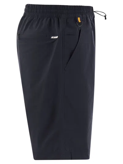 Shop K-way K Way Remisen Shorts In Technical Fabric